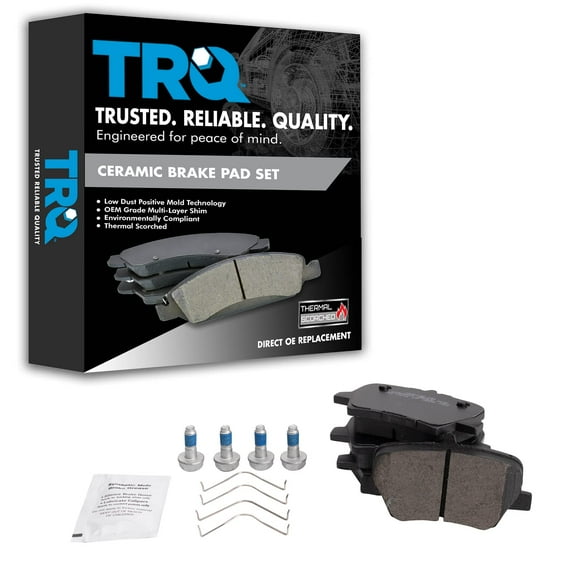 TRQ Rear Ceramic Brake Pads Fits 2019-2022 Volvo XC40 BFA27050