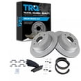 thumbnail image 1 of TRQ Rear Ceramic Brake Pads G-Coated Rotors & Parking Shoe Kit Fits Select GM Truck, 1 of 5
