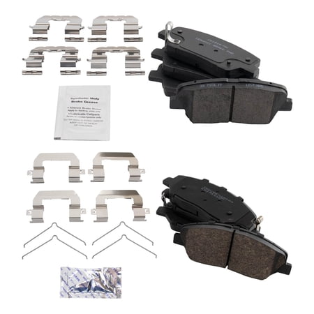 TRQ Rear Ceramic Brake Pads & Rotors Fits 2017-2019 Hyundai Santa Fe BKA27169