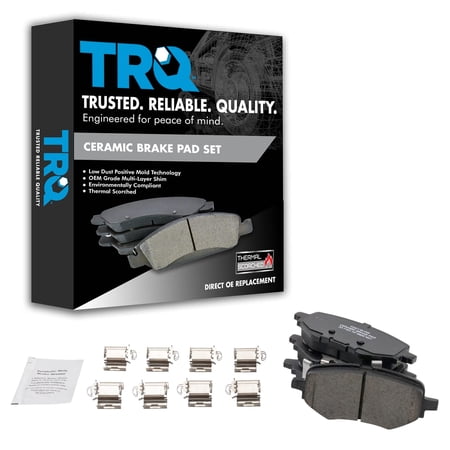 TRQ Rear Ceramic Disc Brake Pad Set for Honda Clarity New BFA19043