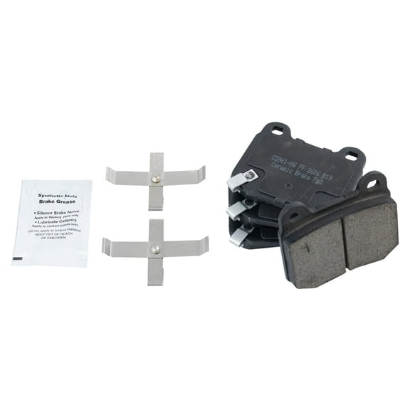 TRQ Rear Ceramic Disc Brake Pads Set for Subaru WRX STI Mitsubishi EVO 350Z BFA73185