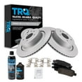 thumbnail image 1 of TRQ Rear Ceramic Pad & Brake Coated Rotor Kit w/Fluids for Infiniti G37 Q60 BKA24717, 1 of 6