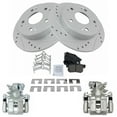 thumbnail image 1 of TRQ Rear Ceramic Pads PerFits Selectmance Drilled Slotted Zinc Coated Rotors & Calipers, 1 of 4
