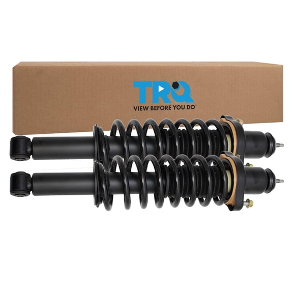 TRQ Rear Complete Loaded Strut Shock & Spring Assembly Pair Set Fits 2011-2017 Jeep Compass / 2011-2017 Jeep Patriot
