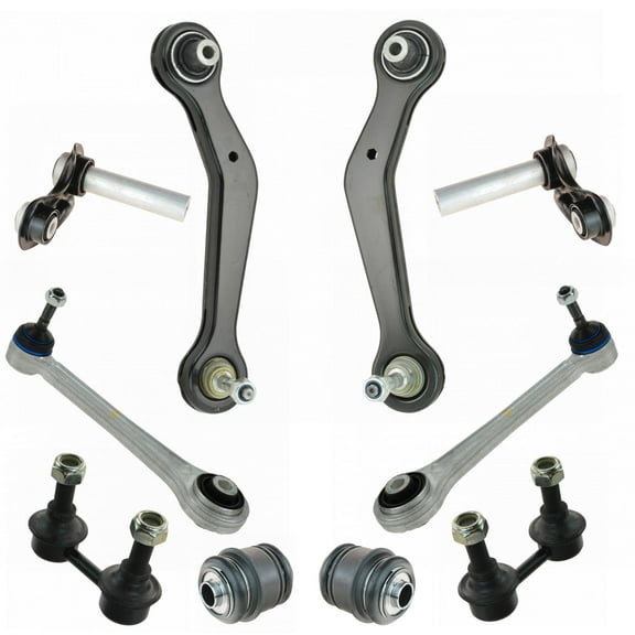 TRQ Rear Control Arm Ball Joint Sway Bar Link Suspension Kit 10pc Set for X5 PSA79966