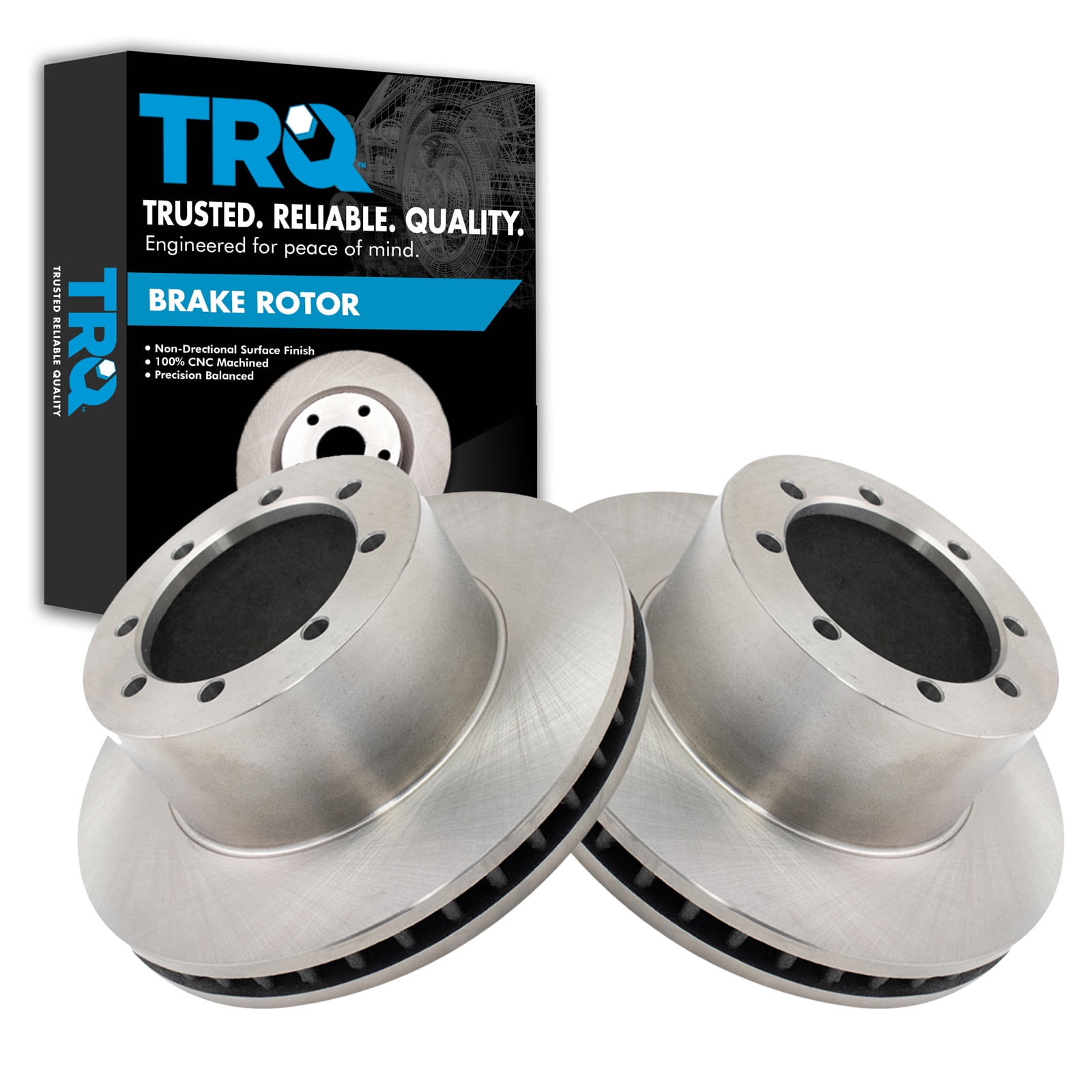 TRQ Rear Disc Brake Rotors Pair Set for 9404 Ford Mustang Cobra Mach 1