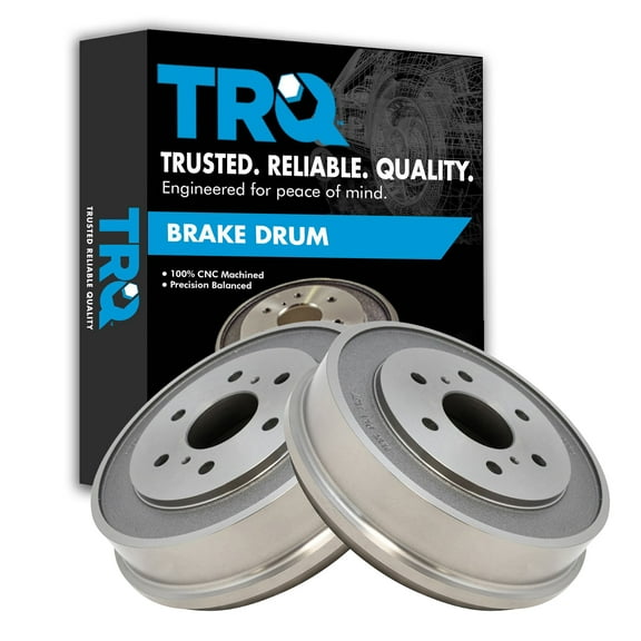 TRQ Rear Drum Brake Pair Set for 05-08 Chevy Silverado GMC Sierra 1500 BRA75097