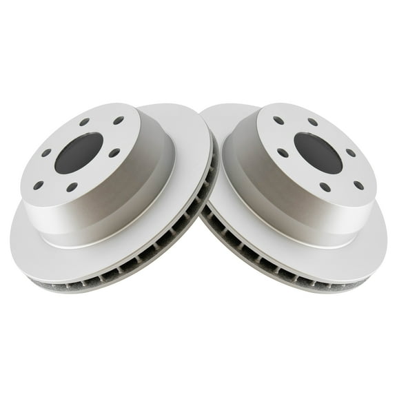 TRQ Rear G-Coated Brake Rotor LH RH Kit Pair Set of 2 for GM Truck SUV