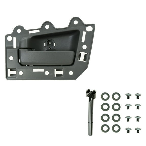 TRQ Rear Inside Inner Gray Door Handle Kit Driver Side LH for Grand Cherokee DHA49923