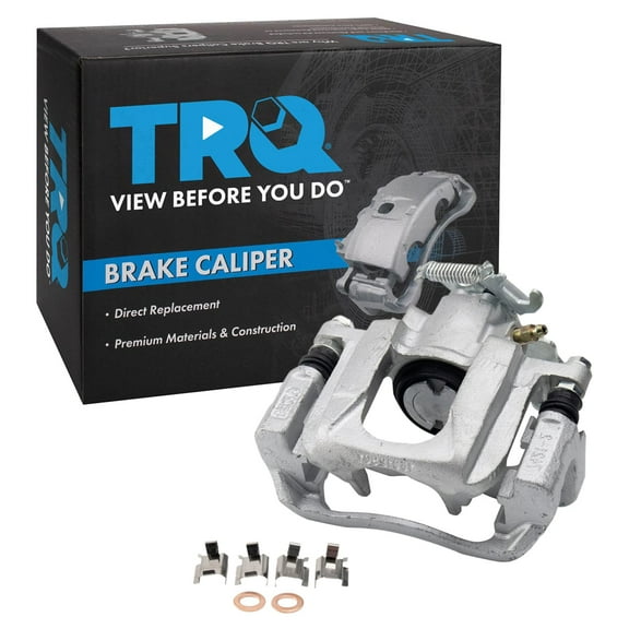 TRQ Rear Left Brake Caliper w/Bracket Drivers Side Compatible with 2008-2016 Chrysler Town & Country Dodge Grand Caravan 2012-2015 Ram C/V 2009-2014 Volkswagen Routan