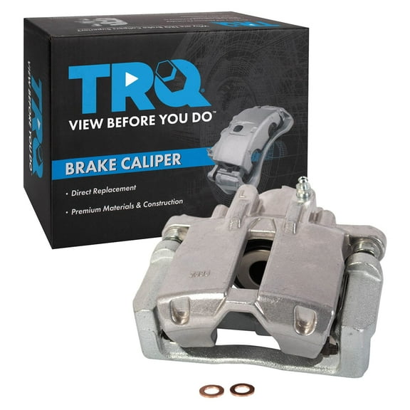 TRQ Rear Left Brake Caliper w/Bracket Drivers Side Compatible with 2003-2007 Cadillac CTS 2005-2011 STS