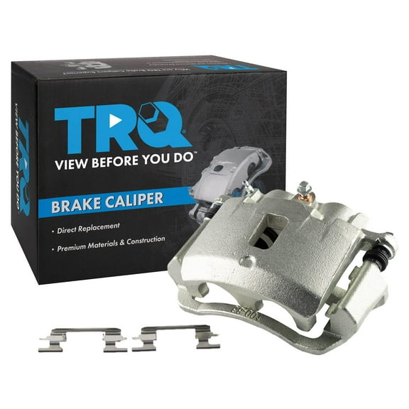 TRQ Rear Left Brake Caliper w/Bracket Drivers Side Compatible with 2003-2017 Chevrolet Express 2500 Express 3500 GMC Savana 2500 Savana 3500