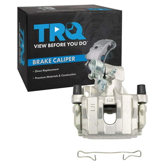 TRQ Rear Left Brake Caliper w/Bracket Drivers Side Compatible with 2009-2013 Mazda 3