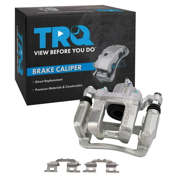 TRQ Rear Left Brake Caliper w/Bracket Drivers Side Compatible with 2011-2015 Hyundai Sonata Kia Optima