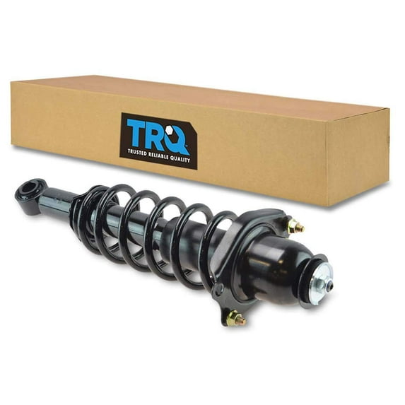TRQ Rear Left Complete Strut & Coil Spring Assembly Drivers Side Fits Select 2010 Pontiac Vibe 2009-2010 Toyota Corolla 2009-2013 Matrix