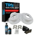 thumbnail image 1 of TRQ Rear Metallic Brake Pad & Performance Rotor Kit w/ Fluids for Azera Sonata BKA21645, 1 of 6
