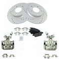 thumbnail image 1 of TRQ Rear Metallic Pads Performance Rotors & Calipers Kit Fits Select Ford Lincoln Mazda, 1 of 6