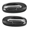 thumbnail image 1 of TRQ Rear Outside Exterior Door Handles Chrome/Black Pair for 02-05 Kia Sedona DHA32012, 1 of 5