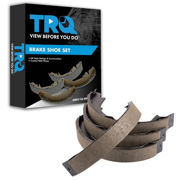 TRQ Rear Parking Brake Shoe Set Fits Select 2007-2011 Dodge Nitro 2020-2023 Jeep Gladiator 2008-2012 Liberty 2007-2023 Wrangler 2018 Wrangler JK