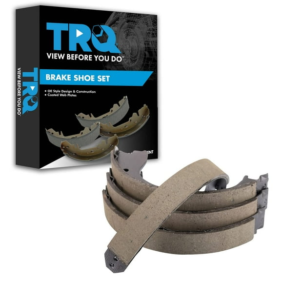 TRQ Rear Parking Brake Shoe Set Fits Select 2009-2011 Ford F-150