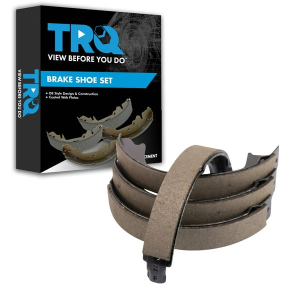TRQ Rear Parking Brake Shoe Set Fits Select 2011-2019 Dodge Durango Jeep Grand Cherokee