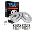 thumbnail image 1 of TRQ Rear Performance Brake Pad & Rotor Kit Brake Caliper Brake Pads Brake Rotors Set Ceramic Vented Premium G-Coated Fits Select 2015-2017 Ford F-150, 1 of 8