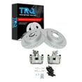 thumbnail image 1 of TRQ Rear Performance Brake Pad & Rotor Kit Brake Caliper Brake Pads Brake Rotors Set Semi-Metallic Premium G-Coated Fits Select 2012-2018 Ford Focus, 1 of 4