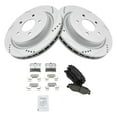 thumbnail image 1 of TRQ Rear Performance Brake Pad & Rotor Kit Brake Pads Brake Rotors Set Ceramic Fits Select 2004-2009 Cadillac XLR 1997-2013 Chevrolet Corvette, 1 of 5