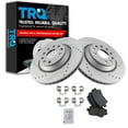 thumbnail image 1 of TRQ Rear Performance Brake Pad & Rotor Kit Brake Pads Brake Rotors Set Ceramic Premium G-Coated Fits Select 2009-2013 Volkswagen CC 2010 Passat 2008 R32, 1 of 5