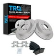 thumbnail image 1 of TRQ Rear Performance Brake Pad & Rotor Kit Brake Pads Brake Rotors Set Ceramic Vented Premium G-Coated Fits Select 2007-2012 Mazda CX-7, 1 of 6