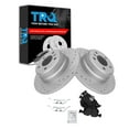 thumbnail image 1 of TRQ Rear Performance Brake Pad & Rotor Kit Brake Pads Brake Rotors Set Semi-Metallic Fits Select 2000-2006 BMW X5, 1 of 4