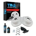 thumbnail image 1 of TRQ Rear Performance & Brake Rotor & Metallic Pad Kit w/Chemicals BKA16821, 1 of 8