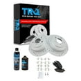 thumbnail image 1 of TRQ Rear Performance Brake Rotor & Pad Kit w/Chemicals for Subaru BKA15832 Fits select: 2000-2003 SUBARU IMPREZA, 1998-2002 SUBARU FORESTER, 1 of 8