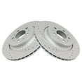 thumbnail image 1 of TRQ Rear Performance Brake Rotors Set Premium G-Coated Fits Select 2003-2014 Volvo XC90, 1 of 5