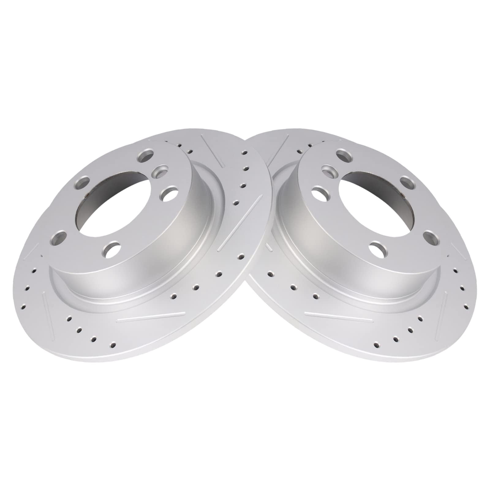 TRQ Rear Performance Brake Rotors Set Premium G-Coated Fits Select 2011 ...