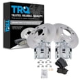 thumbnail image 1 of TRQ Rear Brake Pad & Rotor Kit Brake Caliper Brake Pads Brake Rotor Ceramic Premium G-Coated Fits Select 1999 Volkswagen Jetta, 1 of 6