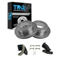 thumbnail image 1 of TRQ Rear Posi Ceramic Brake Pads & Rotors with Parking Shoes Fits Select GM Pickup SUV, 1 of 5
