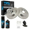 thumbnail image 1 of TRQ Rear Posi Ceramic Disc Brake Pad & Rotor Kit w/Chemicals for Honda CR-V BKA17468, 1 of 6