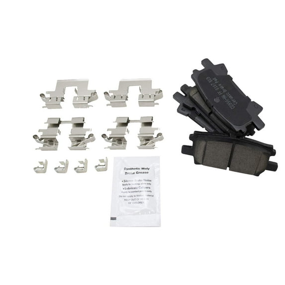 TRQ Rear Posi Ceramic Disc Brake Pads Set for Highlander RX330 RX350 New BFA73150 Fits select: 2004-2007 TOYOTA HIGHLANDER, 2004-2009 LEXUS RX