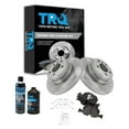 thumbnail image 1 of TRQ Rear Premium Posi Ceramic Brake Pad & Rotor Kit w/Chemicals BKA17311 Fits select: 2000-2006 BMW X5, 1 of 6