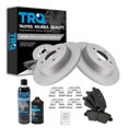 thumbnail image 1 of TRQ Rear Premium Posi Ceramic Disc Brake Pad & Coated Rotor Kit w/Chemicals BKA24573, 1 of 6