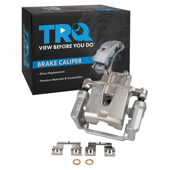 TRQ Rear Right Brake Caliper w/Bracket Passenger Side Compatible with 2005-2018 Chrysler 300 2009-2016 Dodge Challenger 2006-2016 Charger 2005-2008 Magnum
