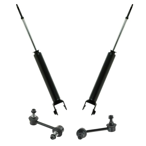 TRQ Rear Shock Absorber & Sway Bar End Link Kit LH RH Set for Infiniti G35 New SBA67006