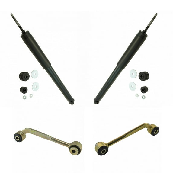 TRQ Rear Shock Absorbers with Sway Bar End Links Kit for Mercedes Benz SBA65708 Fits select: 2002,2004-2007 MERCEDES-BENZ C