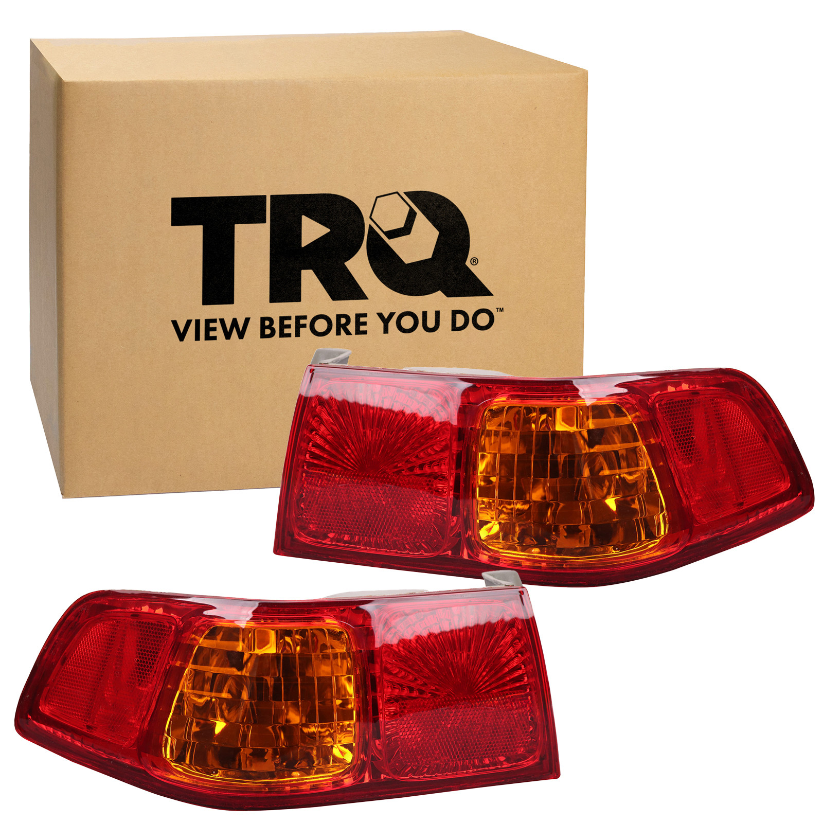 TRQ Rear Tail Lights Set TO2800140 TO2801140 Fits 2000-2001 Toyota ...