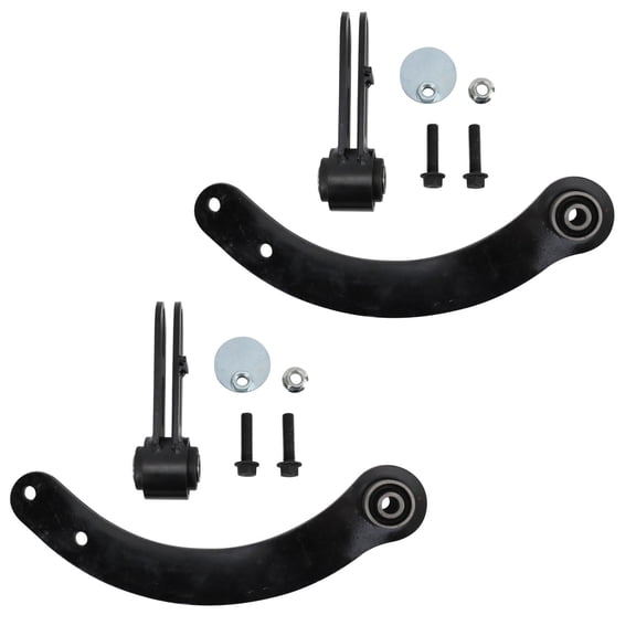 TRQ Rear Upper Control Arm Set Fits 2007-2012 Dodge Caliber 2007-2017 Jeep Compass Patriot 2008-2017 Mitsubishi Lancer 2007-2020 Outlander 2018-2021 Outlander PHEV 2011-2021 Outlander Sport