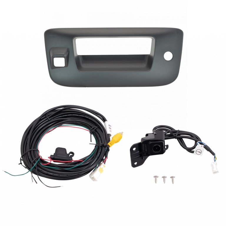 TRQ Rear View Camera Add On Kit w/ Wiring Harness & Tailgate Handle Bezel  New ADA02017