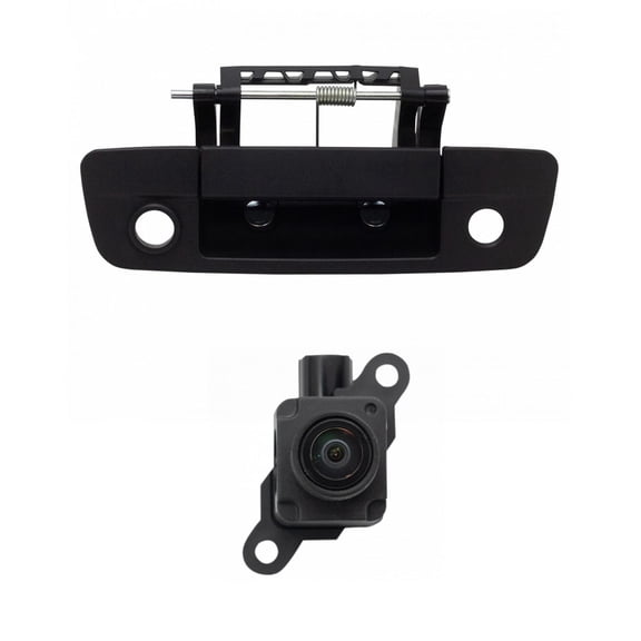 TRQ Rear View Camera Kit Set Textured Black Fits Ram Pickup Truck New