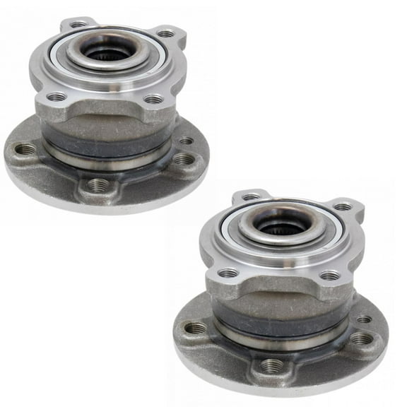 TRQ Rear Wheel Bearing & Hub Assembly Pair LH RH Sides for AWD Volvo XC60 BHA52127