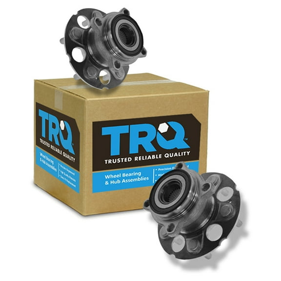 TRQ Rear Wheel Hub & Bearing Left & Right Pair Set of 2 for CR-V CRV Acura RDX BHA53615 Fits select: 2007-2011 HONDA CR-V